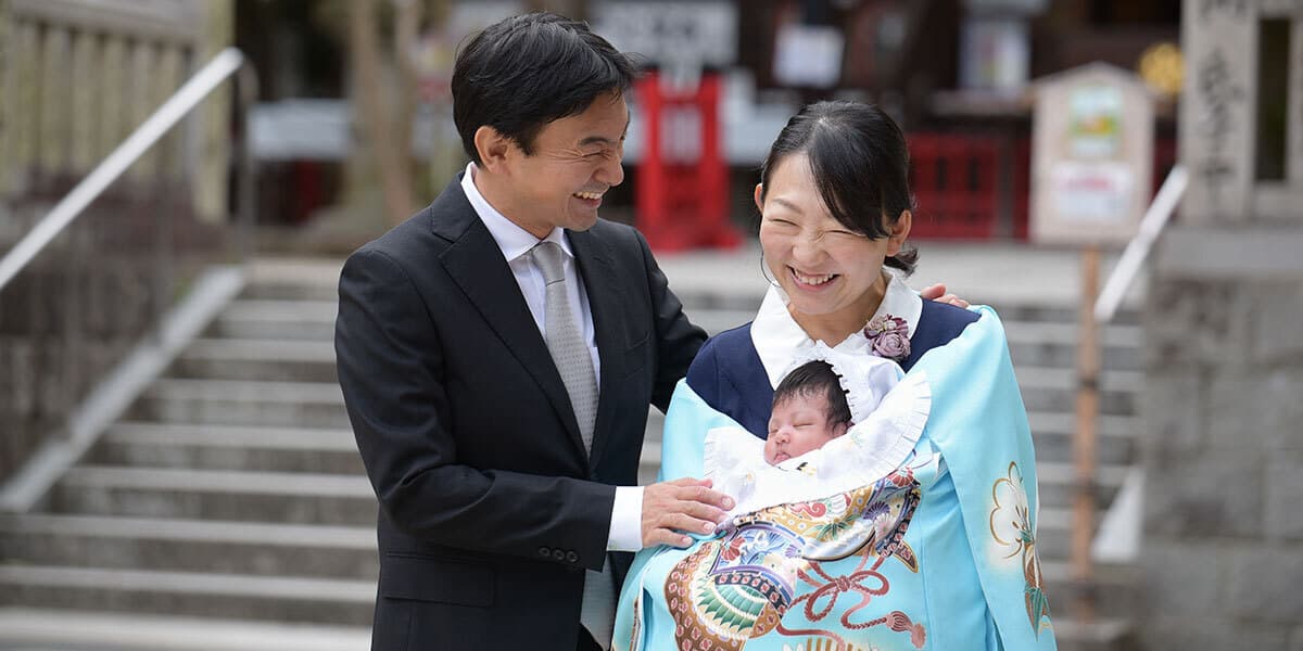豊中稲荷神社でお宮参り出張撮影