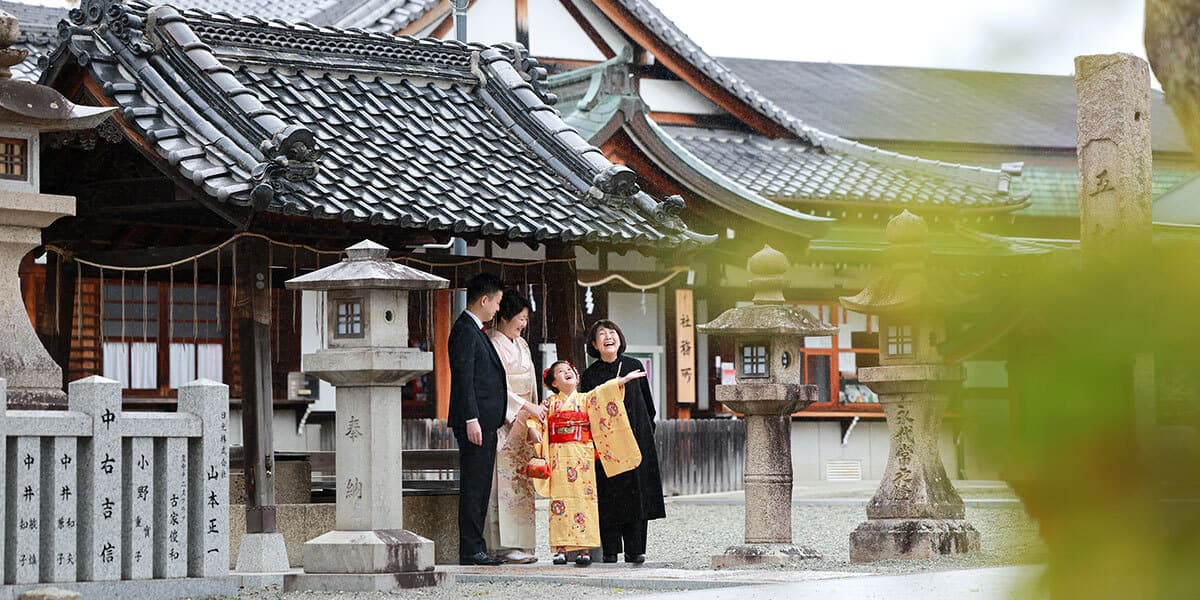 豊中稲荷神社七五三出張撮影