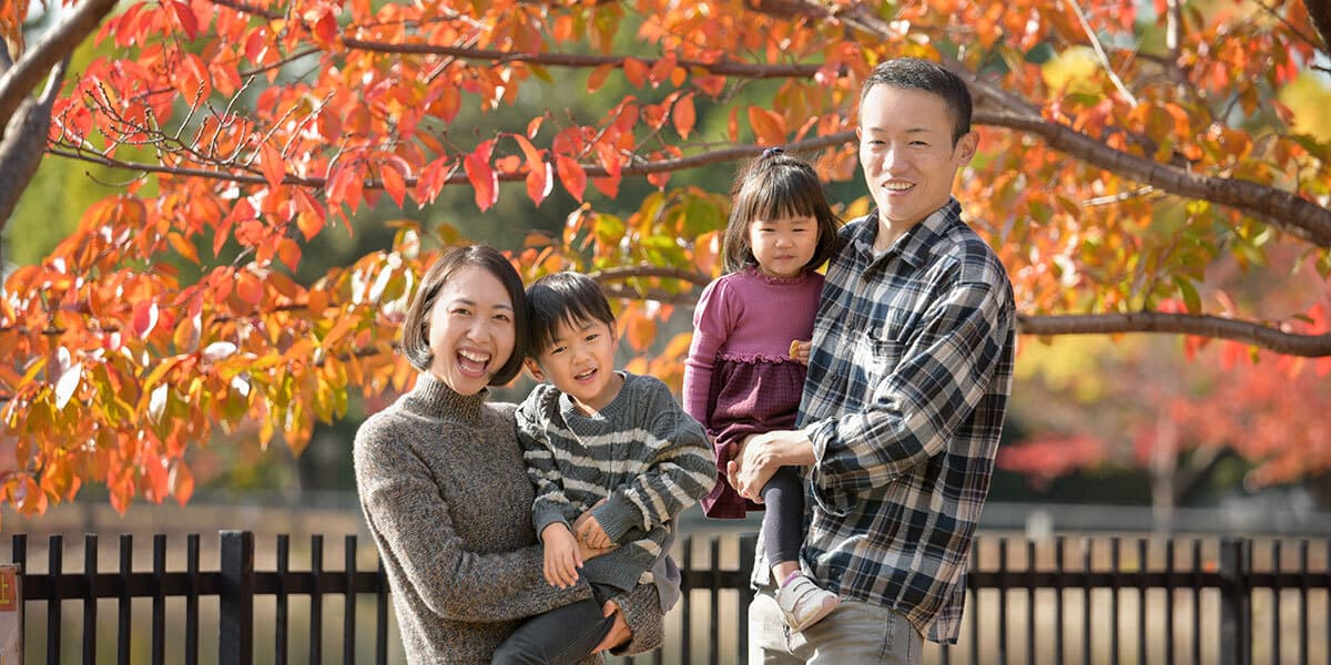 豊中市で家族ロケーション撮影