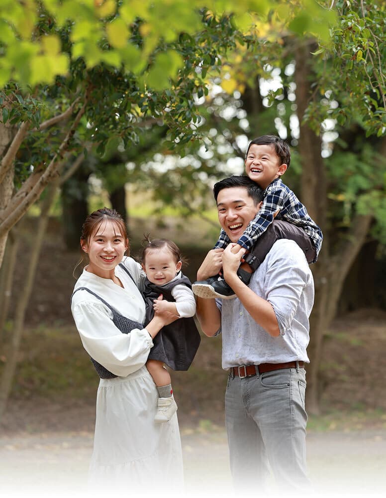 豊中市で家族ロケーション撮影