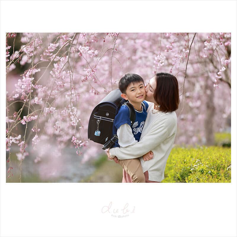 豊中市で入学ロケーション撮影