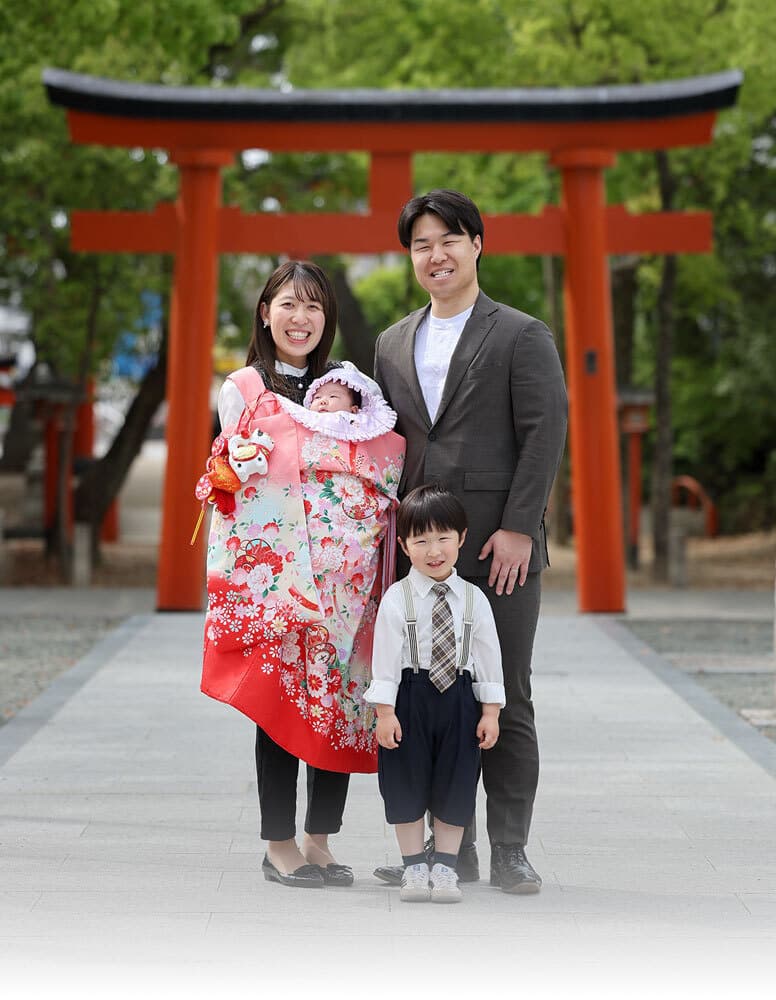 豊中稲荷神社お宮参り出張撮影