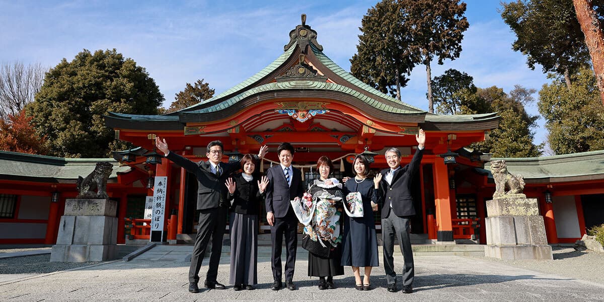 豊中稲荷神社お宮参り出張撮影