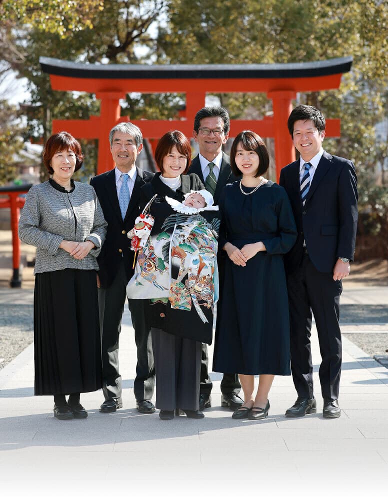 豊中稲荷神社お宮参り出張撮影