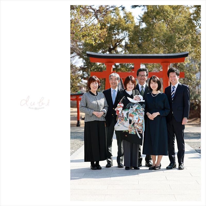 豊中稲荷神社お宮参り出張撮影